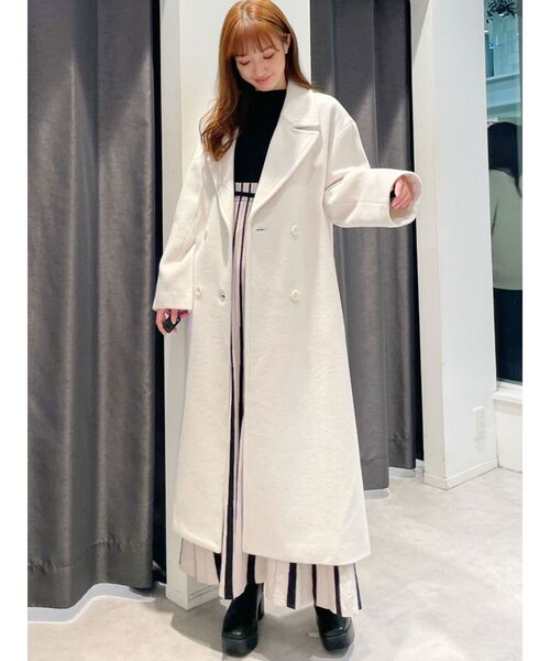 MERCURYDUO(マーキュリーデュオ)の「配色チェンジリブロングスリーブニットワンピース(ワンピース・レディース・ブラック・SMALL/MEDIUM)」の15枚目の写真