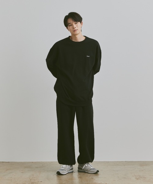 flaner（フラネ）の「Loose flaner logo sweat / ルーズflanerロゴスウェット（スウェット・レディース・グレー/オリーブ/ブラック/ネイビー・MEDIUM/LARGE）」の12枚目の写真