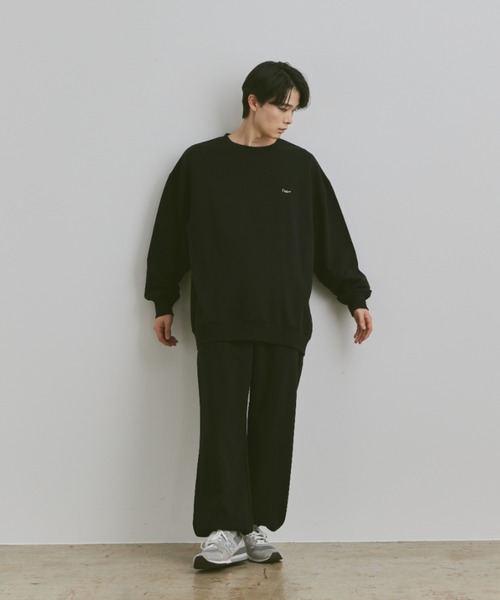 flaner（フラネ）の「Loose flaner logo sweat / ルーズflanerロゴスウェット（スウェット・レディース・グレー/オリーブ/ブラック/ネイビー・MEDIUM/LARGE）」の13枚目の写真