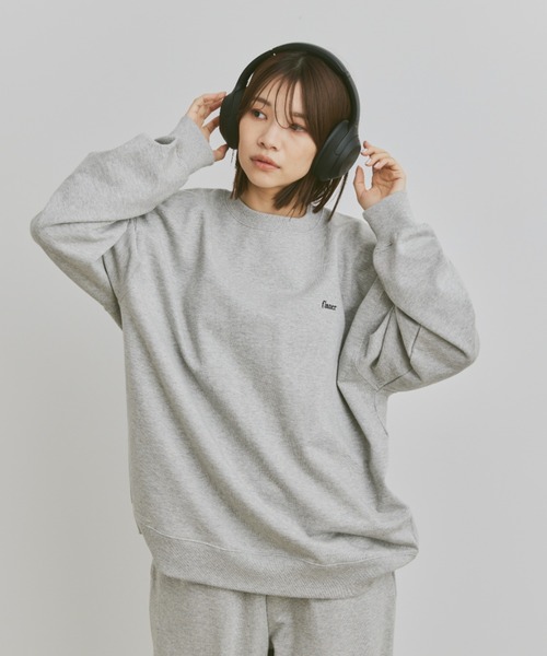 flaner（フラネ）の「Loose flaner logo sweat / ルーズflanerロゴスウェット（スウェット・レディース・グレー/オリーブ/ブラック/ネイビー・MEDIUM/LARGE）」の17枚目の写真
