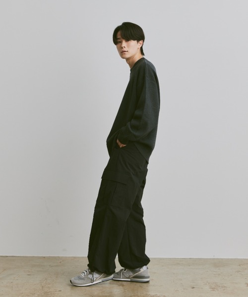 flaner（フラネ）の「Loose jacquard knit / ルーズジャガードニット（ニット/セーター・レディース・ネイビー/チャコールグレー/グレー・LARGE/MEDIUM）」の13枚目の写真