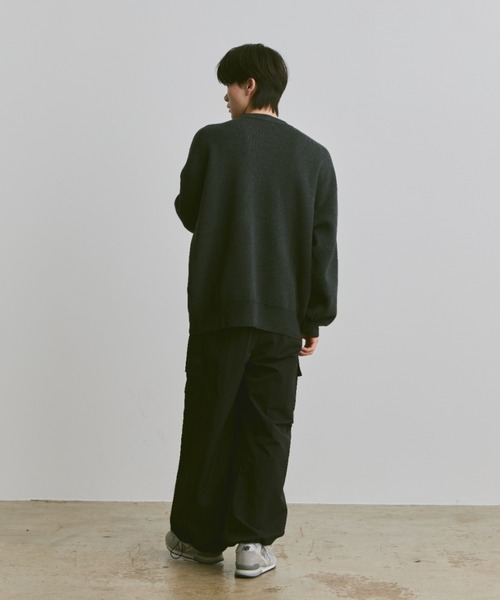 flaner（フラネ）の「Loose jacquard knit / ルーズジャガードニット（ニット/セーター・レディース・ネイビー/チャコールグレー/グレー・LARGE/MEDIUM）」の14枚目の写真