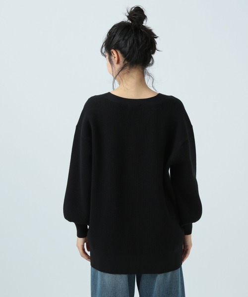 BAYFLOW（ベイフロー）の「柄編みVネックカーディガン（カーディガン/ボレロ・レディース・ブラック/ピンク/ブルー/ナチュラル・FREE）」の16枚目の写真