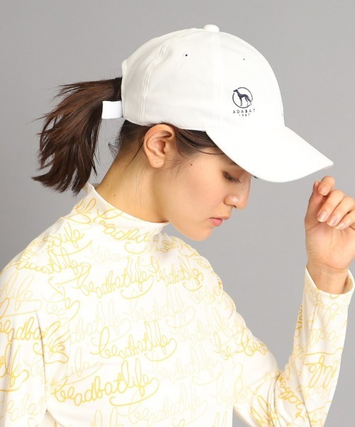 adabat（アダバット）の「◆メッセージロゴデザイン キャップ（キャップ・レディース・ダークネイビー/レモンイエロー/ホワイト・00）」の14枚目の写真