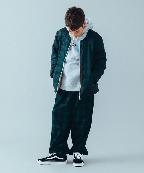 こども ビームス（コドモビームス）の「こども ビームス / インナーダウン ブルゾン 23（100～160cm）（ダウンジャケット/コート・キッズ・ダークグリーン/パープル・100/110/120/130/140/150/160）」の12枚目の写真