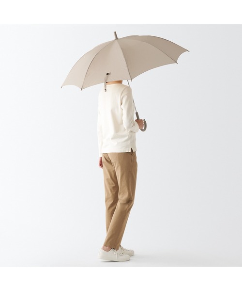 無印良品(ムジルシリョウヒン)の「しるしのつけられる 傘(長傘・レディース・ベージュ・60cm)」の9枚目の写真
