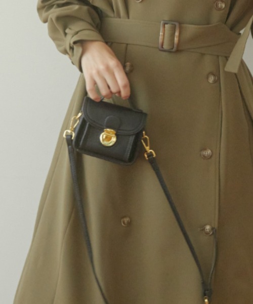 ACYM（アシーム）の「Vintage micro shoulder バッグ（ショルダーバッグ・レディース・ブラウン/ブラック・FREE）」の6枚目の写真