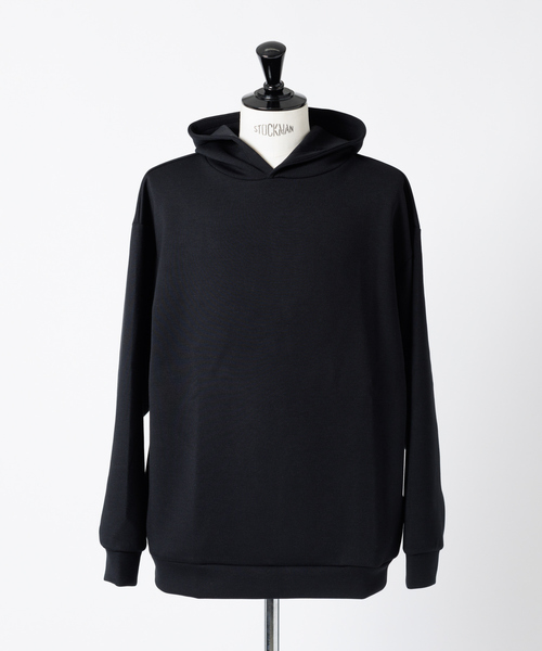 MYSELF ABAHOUSE（マイセルフアバハウス）の「ソフトクッション ダンボールニット プルオーバー パーカー（パーカー・メンズ・ブラック/グレイッシュベージュ/チャコールグレー/ダークグリーン/アイボリー・L/LL/M）」の11枚目の写真