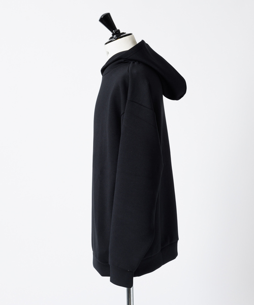 MYSELF ABAHOUSE（マイセルフアバハウス）の「ソフトクッション ダンボールニット プルオーバー パーカー（パーカー・メンズ・ブラック/グレイッシュベージュ/チャコールグレー/ダークグリーン/アイボリー・L/LL/M）」の12枚目の写真