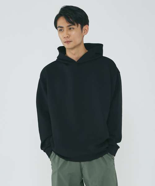 MYSELF ABAHOUSE（マイセルフアバハウス）の「ソフトクッション ダンボールニット プルオーバー パーカー（パーカー・メンズ・ブラック/グレイッシュベージュ/チャコールグレー/ダークグリーン/アイボリー・L/LL/M）」の20枚目の写真