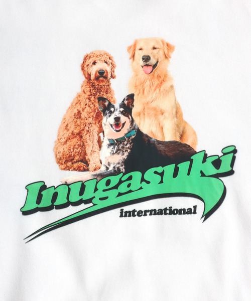 セール】犬が世界を救うフォトプリント & 別注 リンガーTシャツ