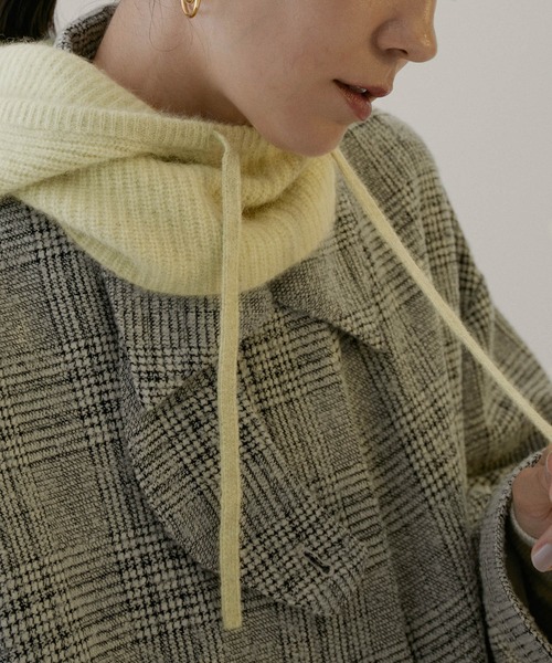 SALON adam et rope'（サロン アダム エ ロペ）の「フォックスウールバラクラバ（ストール/ショール・レディース・ラベンダー/レッド系その他3/イエロー/キナリ・FREE）」の9枚目の写真