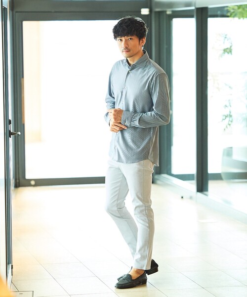 ABAHOUSE GRAY(アバハウスグレイ)の「【ハイパーストレッチ】5ポケット イージーパンツ(その他パンツ・メンズ・ネイビー/ブラック/チャコールグレー/ライトグレー/グレイッシュベージュ/モカ/グレイッシュブルー/ホワイト・46/50/48)」の18枚目の写真