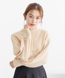 mysty woman | 【WEB限定カラー有】ボリュームスリーブハイネックニット　978476(ニット/セーター)