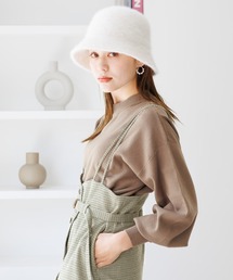 mysty woman | 【WEB限定カラー有】ボリュームスリーブハイネックニット　978476(ニット/セーター)