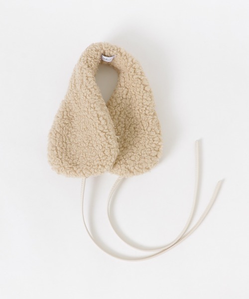 SMELLY（スメリー）の「ストラップボアイヤーマフ（イヤーマフ・レディース・ベージュ/ブラック・FREE）」の16枚目の写真