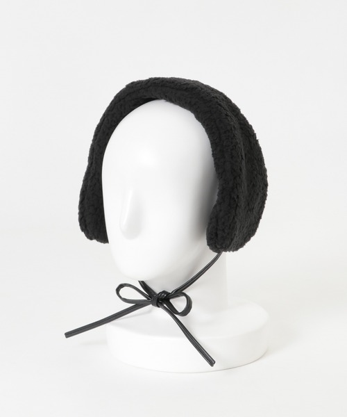 SMELLY（スメリー）の「ストラップボアイヤーマフ（イヤーマフ・レディース・ベージュ/ブラック・FREE）」の19枚目の写真