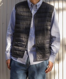 ZIP FIVE | 【ZIP FIVE】 キルト Vネック インナー 中綿 ダウン ベスト 【撥水加工】(ダウンベスト)