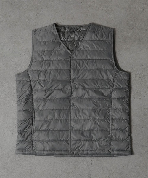 ZIP FIVE（ジップファイブ）の「【ZIP FIVE】 キルト Vネック インナー 中綿 ダウン ベスト 【撥水加工】（ダウンベスト・メンズ・ダークグレー/ネイビー/ブラック・LARGE/X-LARGE/MEDIUM）」の14枚目の写真