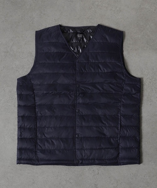 ZIP FIVE（ジップファイブ）の「【ZIP FIVE】 キルト Vネック インナー 中綿 ダウン ベスト 【撥水加工】（ダウンベスト・メンズ・ダークグレー/ネイビー/ブラック・LARGE/X-LARGE/MEDIUM）」の15枚目の写真