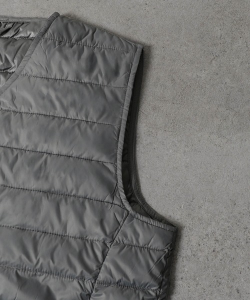 ZIP FIVE（ジップファイブ）の「【ZIP FIVE】 キルト Vネック インナー 中綿 ダウン ベスト 【撥水加工】（ダウンベスト・メンズ・ダークグレー/ネイビー/ブラック・LARGE/X-LARGE/MEDIUM）」の19枚目の写真