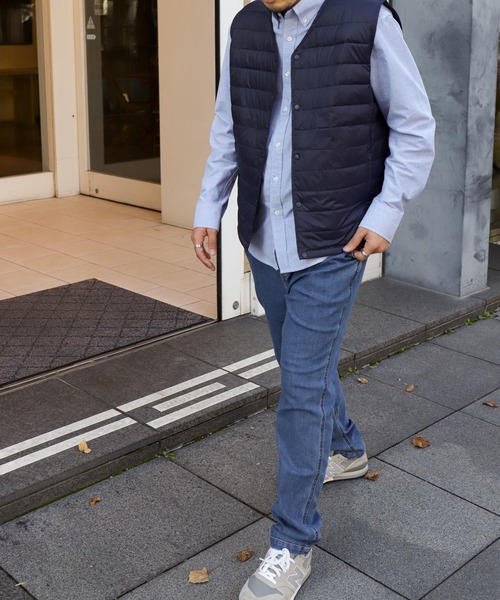 ZIP FIVE（ジップファイブ）の「【ZIP FIVE】 キルト Vネック インナー 中綿 ダウン ベスト 【撥水加工】（ダウンベスト・メンズ・ダークグレー/ネイビー/ブラック・LARGE/X-LARGE/MEDIUM）」の5枚目の写真