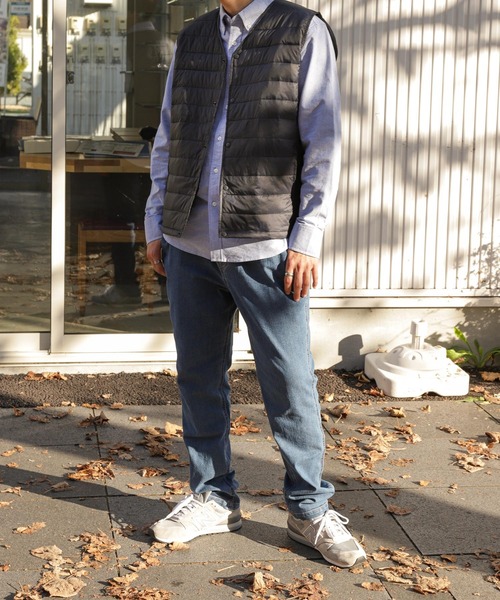 ZIP FIVE（ジップファイブ）の「【ZIP FIVE】 キルト Vネック インナー 中綿 ダウン ベスト 【撥水加工】（ダウンベスト・メンズ・ダークグレー/ネイビー/ブラック・LARGE/X-LARGE/MEDIUM）」の7枚目の写真