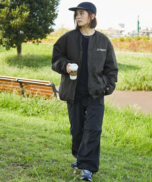 GERRY/ジェリー 別注 撥水ナイロンクルーネック中綿ブルゾン MONO-MART