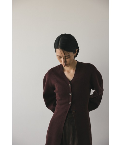 STYLEMIXER(スタイルミキサー)の「【WEB限定】ウエストシェイプニットカーディガン(カーディガン/ボレロ・レディース・マジェンタ/ベージュ/ブラック・FREE)」の6枚目の写真