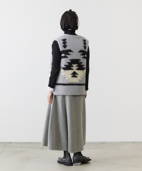 ADAWAS カウチン ベスト グレー