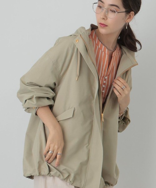 saloon（サルーン）の「SALOON(サルーン)/《再入荷・新色登場》マウンテンパーカー【手洗い可】（マウンテンパーカー・レディース・ブラック/カーキ/グレイッシュベージュ/ネイビー/グリーン系その他/チャコール/アクア/オフホワイト/ベージュ/グリーン系その他2/ブラウン・MEDIUM/SMALL）」の8枚目の写真