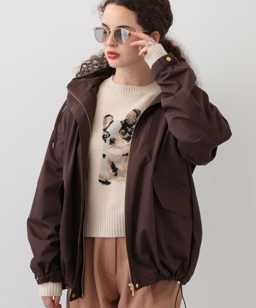 saloon（サルーン）の「SALOON(サルーン)/《再入荷・新色登場》マウンテンパーカー【手洗い可】（マウンテンパーカー・レディース・ブラック/カーキ/グレイッシュベージュ/ネイビー/グリーン系その他/チャコール/アクア/オフホワイト/ベージュ/グリーン系その他2/ブラウン・MEDIUM/SMALL）」の5枚目の写真