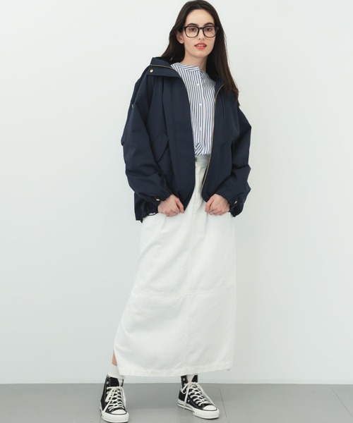 saloon（サルーン）の「SALOON(サルーン)/《再入荷・新色登場》マウンテンパーカー【手洗い可】（マウンテンパーカー・レディース・ブラック/カーキ/グレイッシュベージュ/ネイビー/グリーン系その他/チャコール/アクア/オフホワイト/ベージュ/グリーン系その他2/ブラウン・MEDIUM/SMALL）」の12枚目の写真