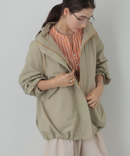 saloon（サルーン）の「SALOON(サルーン)/《再入荷・新色登場》マウンテンパーカー【手洗い可】（マウンテンパーカー・レディース・ブラック/カーキ/グレイッシュベージュ/ネイビー/グリーン系その他/チャコール/アクア/オフホワイト/ベージュ/グリーン系その他2/ブラウン・MEDIUM/SMALL）」の13枚目の写真