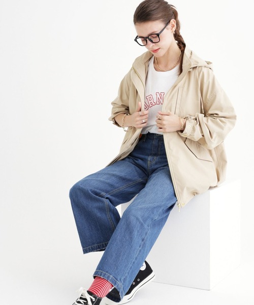 saloon（サルーン）の「SALOON(サルーン)/《再入荷・新色登場》マウンテンパーカー【手洗い可】（マウンテンパーカー・レディース・ブラック/カーキ/グレイッシュベージュ/ネイビー/グリーン系その他/チャコール/アクア/オフホワイト/ベージュ/グリーン系その他2/ブラウン・MEDIUM/SMALL）」の18枚目の写真