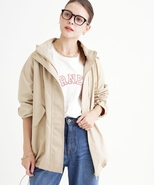 saloon（サルーン）の「SALOON(サルーン)/《再入荷・新色登場》マウンテンパーカー【手洗い可】（マウンテンパーカー・レディース・ブラック/カーキ/グレイッシュベージュ/ネイビー/グリーン系その他/チャコール/アクア/オフホワイト/ベージュ/グリーン系その他2/ブラウン・MEDIUM/SMALL）」の20枚目の写真