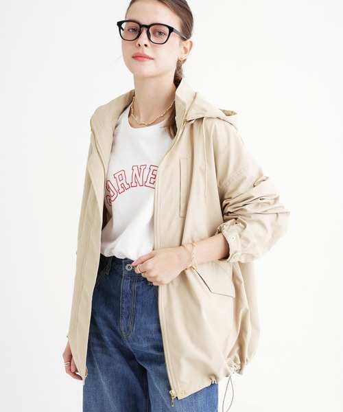 saloon（サルーン）の「SALOON(サルーン)/《再入荷・新色登場》マウンテンパーカー【手洗い可】（マウンテンパーカー・レディース・ブラック/カーキ/グレイッシュベージュ/ネイビー/グリーン系その他/チャコール/アクア/オフホワイト/ベージュ/グリーン系その他2/ブラウン・MEDIUM/SMALL）」の21枚目の写真