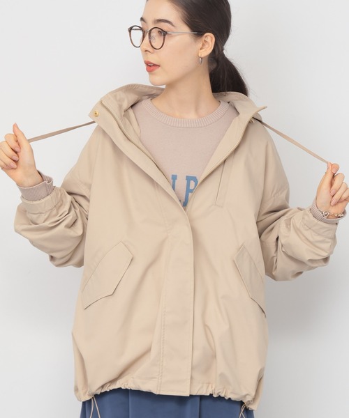 saloon（サルーン）の「SALOON(サルーン)/《再入荷・新色登場》マウンテンパーカー【手洗い可】（マウンテンパーカー・レディース・ブラック/カーキ/グレイッシュベージュ/ネイビー/グリーン系その他/チャコール/アクア/オフホワイト/ベージュ/グリーン系その他2/ブラウン・MEDIUM/SMALL）」の16枚目の写真