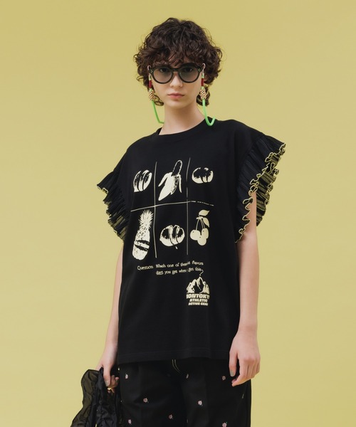 【新品】NON TOKYO ノントーキョー　ネットフリルアームスリーブ 新品】NON TOKYO ノントーキョー ネットフリルアームスリーブ