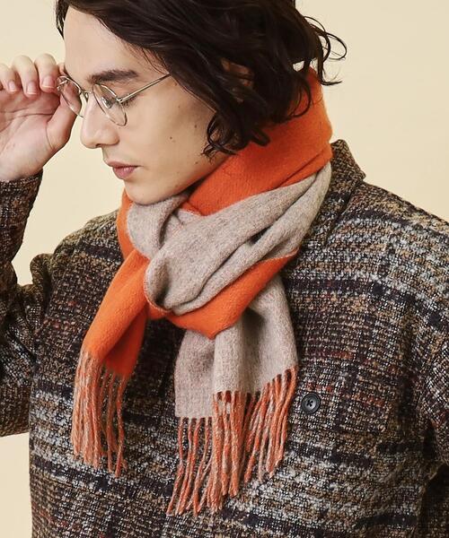 THE SHOP TK (ザ ショップ ティーケー )の「◆ファインウールリバーシブルマフラー(マフラー・メンズ・ブルー系その他4/ブルー系その他6/ブラック系2/グレー系4/オレンジ系その他5・00)」の7枚目の写真