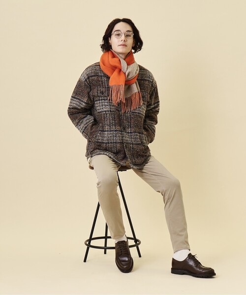 THE SHOP TK (ザ ショップ ティーケー )の「◆ファインウールリバーシブルマフラー(マフラー・メンズ・ブルー系その他4/ブルー系その他6/ブラック系2/グレー系4/オレンジ系その他5・00)」の9枚目の写真