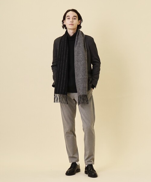 THE SHOP TK (ザ ショップ ティーケー )の「◆ファインウールリバーシブルマフラー(マフラー・メンズ・ブルー系その他4/ブルー系その他6/ブラック系2/グレー系4/オレンジ系その他5・00)」の14枚目の写真