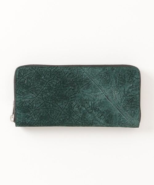 カバ革　ラウンドジップ長財布