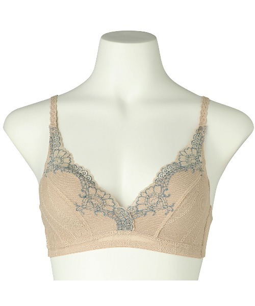 【セール】キッドブルー -シアーラインレース -フックアイソフトブラジャー(ノンワイヤー) -KIVA365 -kidblue（ブラジャー）｜KID BLUE（キッドブルー）