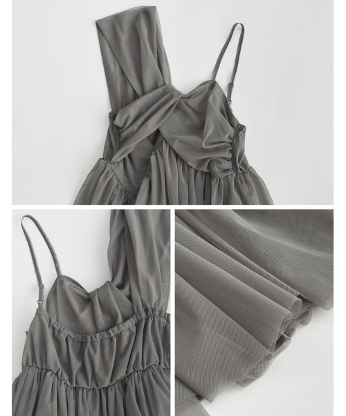 新品未使用♡ m me eme エムミーエメ キャンディスリーブチュールトップス エムミーエメ mmeeme キャンディースリーブチュールトップス