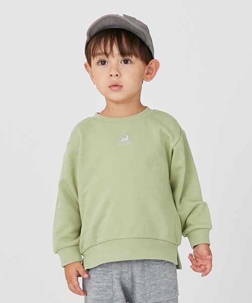 petit main（プティマイン）の「【プティプラ】BOYS長袖トレーナー（スウェット・キッズ・ダークブラウン/ライトグリーン/アイボリー/クリーム/レッド/ブルー/ホワイト系その他/ネイビー・80ｃｍ/90cm/110cm/120cm/130cm/100cm）」の5枚目の写真