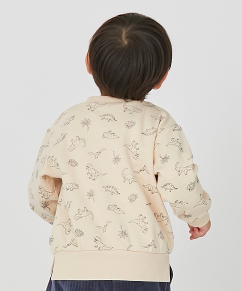 petit main（プティマイン）の「【プティプラ】BOYS長袖トレーナー（スウェット・キッズ・ダークブラウン/ライトグリーン/アイボリー/クリーム/レッド/ブルー/ホワイト系その他/ネイビー・80ｃｍ/90cm/110cm/120cm/130cm/100cm）」の14枚目の写真