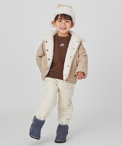 petit main（プティマイン）の「【プティプラ】BOYS長袖トレーナー（スウェット・キッズ・ダークブラウン/ライトグリーン/アイボリー/クリーム/レッド/ブルー/ホワイト系その他/ネイビー・80ｃｍ/90cm/110cm/120cm/130cm/100cm）」の11枚目の写真