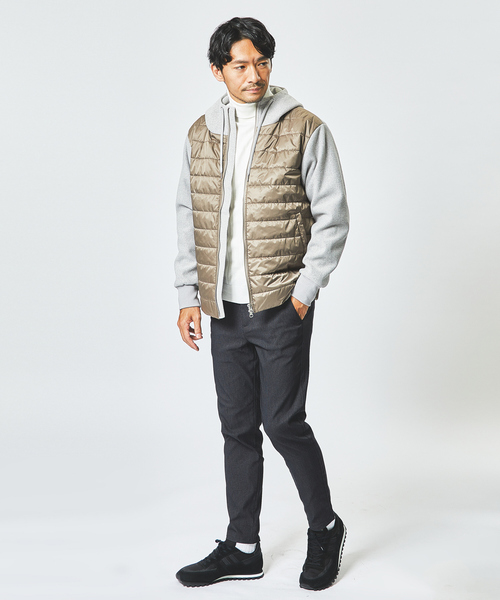 ABAHOUSE GRAY(アバハウスグレイ)の「【カシミアタッチ】シャドーストライプ タートルネック ニット(ニット/セーター・メンズ・グレイッシュベージュ/ブラック/ブルー/ホワイト・48/46)」の17枚目の写真