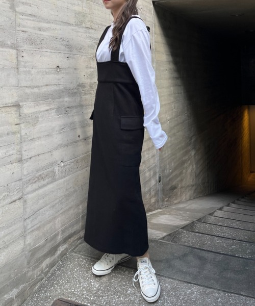 ハイウエストフロントZIPジャンスカ（スカート）｜SallyLunn（サリーラン）